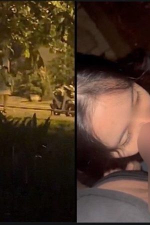 Em bú cu giữa trời nắng ở công viên